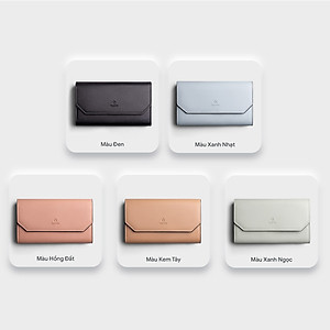 Ví Yuumy ( Thời trang nữ nắp gập kiểu cầm tay dáng dài - Ví da Seasand YV76 )