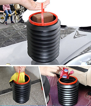 Thùng Rác Đa Năng Gấp Gọn Thùng Rác Để Ô Tô Dung Tích 4 Lít Tiện Dụng