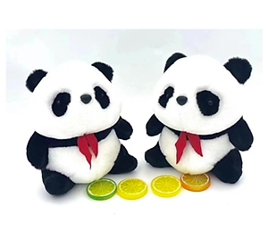 Thú nhồi bông gấu trúc êm mịn - Size 22cm- Quà tặng gấu bông gấu trúc ôm hoa dễ thương - Gối ôm mềm mịn cho bé.