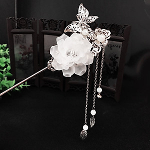 Trâm cài tóc tua rua dài phong cách trang điểm cổ trang cho bạn nữ