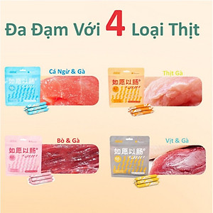 Xúc Xích Cao Cấp Dinh Dưỡng Cho Chó Mèo Taotaopets Mẫu Mới 30x15g - YonaPetshop