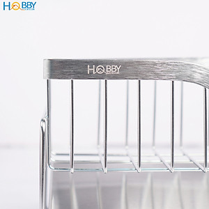 Kệ để đồ rửa chén gác bồn mẫu lớn inox 304 Hobby Home Decor KRC9