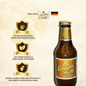 [BIA ĐỨC_SINCE 1810] Combo 2 Thùng Bia Tươi Thầy Tu EIBAUER HEFEWEIZEN HELL 5.2 ĐỘ - Bia Tươi Men Sống Thượng Hạng - Nhập Khẩu Chính Hãng