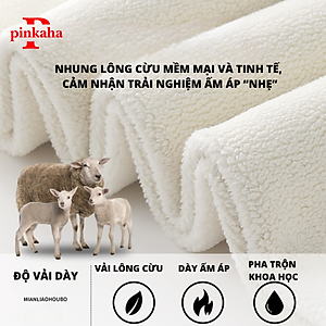 Quần Legging Lót Lông Cạp Cao Cao Cấp Nâng Mông PINKAHA Hack Dáng Thon Gọn Chân Che Khuyết Điểm Gen Bụng Nhung Sherpa