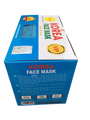 KHẨU TRANG Y TẾ KOREA, 04 LỚP (1 HỘP/50 CHIẾC/5 TÚI NILON)