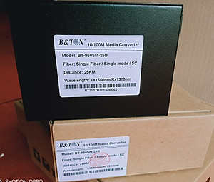 Convector 1 sợi SC đầu B-10/100M- BTON-BT-950SM-25B. Hàng chính hãng