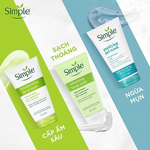 Sữa Rửa Mặt Simple lành tính và hiệu quả cho mọi loại da 150ml