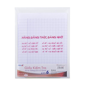 Giấy Kiểm Tra TP-GKT02 (4 Ôly Vuông)