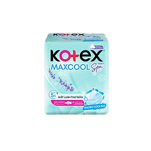 Combo 4 Băng vệ sinh Kotex Max Cool French Spa 23cm 8 miếng Có Cánh