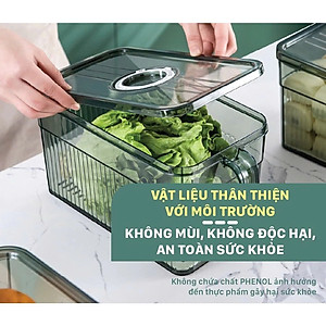 Hộp Đựng Thực Phẩm 3L Có Nắp Tách Nước Và Tay Cầm Tiện Lợi – Hộp Bảo Quản Đồ Ăn Tủ Lạnh - Hộp Lạnh - HÀNG CHÍNH HÃNG MINIIN