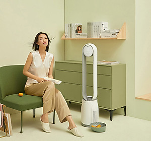 Quạt Không Cánh Xiaomi Keheal A4 Pro Bản Tiếng Việt Diệt Khuẩn UV Kiêm Lọc Không Khí - Hàng Nhập Khẩu