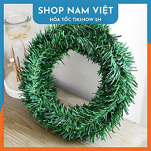 Cuộn Lá Thông Giả Dễ Uốn Trang Trí Giáng Sinh Dài 5.5 Mét