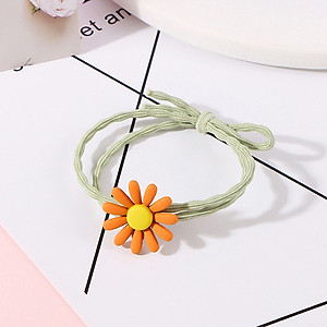 Dây buộc tóc nữ hoa cúc họa mi [Set 10 dây] NASI dễ thương phong cách hàn quốc thun cột tóc nữ co giãn tốt phụ kiện tóc