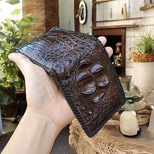Ví Da Cá Sấu 2 Mặt Đan Viền [GÙ CÁ SẤU RẤT ĐẸP]