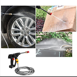 Máy rửa xe Mini áp lực cao dùng pin cầm tay rửa xe gia đình 48V