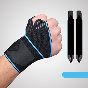 Băng Trợ Lực Cổ Tay VNSPORT - GF066 , Băng Cổ Tay Tập Gym Kết Hợp Các Bộ Môn Thể Thao Trên Cạn, Băng Cuốn Cổ Tay Cao Cấp VNSPORT Rất Êm - Có Độ Co Giãn Đàn Hồi Cao ( 1 Đôi )