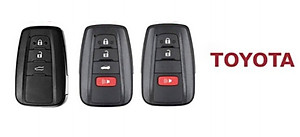 Bao da ép phom Handmade bọc chìa khóa xe ô tô TOYOTA da cá sấu sang trọng