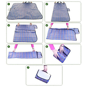 150x200cm Tấm Trải Du Lịch Cách Nhiệt Chống Thấm Nước Thảm Dã Ngoại Gấp Gọn Nhẹ - Du Lịch Đi Biển, Bạt Trải Lót Sàn Picnic Thể Thao Dã Ngoại Cắm Trại Thiết Kế Tiện Lợi Cao Cấp Mang Đi