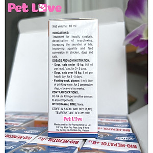 Bio Hepatol B12 mát gan, giải độc, kích thích thèm ăn cho thú cưng