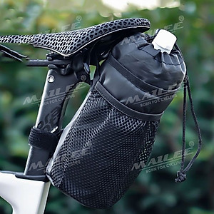 Túi đựng bình nước cho xe đạp, giữ nhiệt (loại lớn) TGN-07 gắn tay lái xe đạp, phù hợp nhiều kích thước, gắn 3 điểm nhiều vị trí - Mai Lee