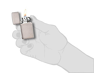 Bật Lửa Zippo Slim Brushed Chrome 1600