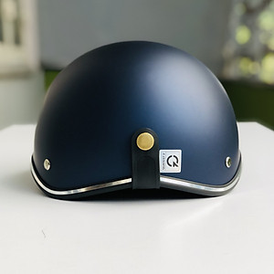 Mũ bảo hiểm nửa đầu RONA hali viền bạc chính hãng, nón bảo hiểm freesize cho nam và nữ