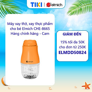 Máy xay thịt, xay thực phẩm cho bé Elmich CHE-8665, 6 lưỡi inox 304 xay nhanh, nhuyễn mịn, đảo trộn đồng đều các loại thực phẩm, an toàn tuyệt đối với trẻ nhỏ - Hàng chính hãng
