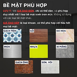 Giá dao nam châm vĩnh cửu Inox 304 DandiHome cao cấp