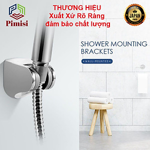 Giá Đỡ Vòi Sen Tắm Pimisi PCS-101 Điều Chỉnh Gập Hướng Tay Sen Cài Cho Vòi Hoa Sen Tắm Gắn Tường Mạ Màu Inox Sáng Bóng Dễ Vệ Sinh | Hàng Chính Hãng