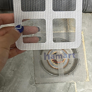 SET 10 Miếng Lưới Lọc Rác Nhà Tắm Chặn Côn Trùng Dán Nắp Cống Thoát Nước Sàn Bồn Rửa Bát Chống Tắc Nghẽn