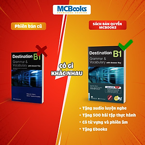 Sách Destination B1 & B2 Grammar and Vocabulary Kèm Đáp Án Lẻ/Combo - MCBOOKS - BẢN QUYỀN