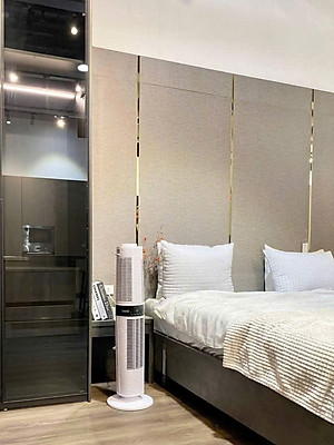 Quạt tháp Unold Super Air Smart Turmventilator 360 màu trắng 86130 Hàng chính hãng