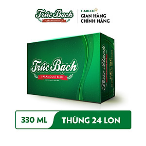 Bia Trúc Bạch - Thùng 24 lon 330ml - Phiên bản Tết 2026