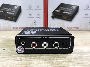 Bộ Chuyển Âm Thanh Quang Vinagear XL6 Pro Tích Hợp Nút Tăng Giảm Âm Lượng - Hàng Chính Hãng