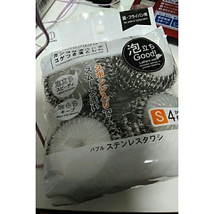 Set 4 miếng mút, inox cọ xoong nồi (mã mới)