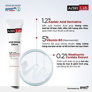 Kem dưỡng da giảm mụn chuyên sâu Acnes Lab Acne Repair Cream 20g
