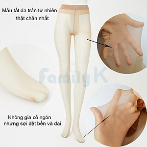 Vớ Quần tất da thật chân tự nhiên SABRINA Through mặc váy ngắn chống nắng không lộ hông đùi [VỎ NUDE MÃ MỚI]