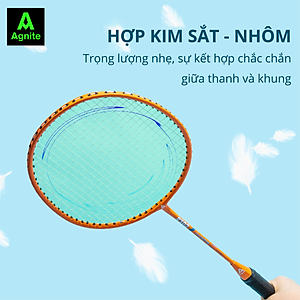 [RẺ NHẤT MALL] Bộ 2 vợt cầu lông giá rẻ chính hãng Agnite, bền, nhẹ, tặng kèm túi vợt và quả cầu lông - ER301/ER302