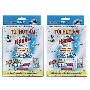 Bộ 2 hộp 10 gói hút ẩm khử mùi hương thơm Hando (50g/túi)