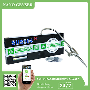 Vòi máy lọc nước Inox 304, Không Chì an toàn cho sức khoẻ - Hàng Chính Hãng