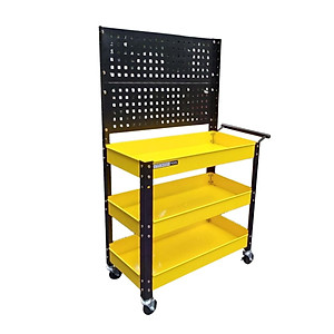 XE ĐẨY DỤNG CỤ 3 NGĂN CÓ TẤM TREO