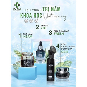 Cao Nám Insam DR CELL 20g hỗ trợ mờ thâm nám dưỡng trắng da la,2 đều màu da - Hàng Chính Hãng