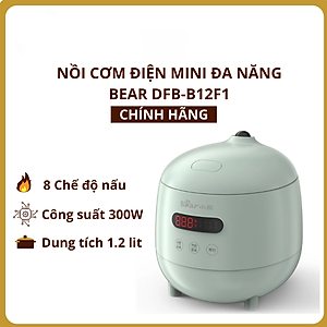 Nồi Cơm Điện Mini Đa Năng Bear DFB-B12F1, Giao Màu Ngẫu Nhiên - Hàng Chính Hãng