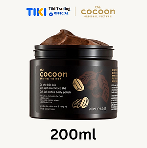 Tẩy da chết cơ thể cà phê Dăk Lăk  Cocoon - Hũ 200ml