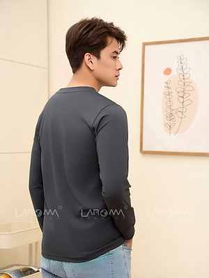 LAROMA Áo Giữ Nhiệt Nam Cổ Thấp | Basic - Giữ Ấm - Siêu Co Dãn - Vải Thơm - Kháng Khuẩn - Mềm Mại - Thoải Mái Vận Động