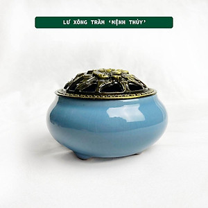 Lư Xông Nhang Trầm Nụ Trầm Hương Sứ Cao Cấp Màu Phong Thủy 3 Lành Trang Trí Nhà Bàn Thờ Dâng Hương Thư Giãn Trang Trí Nhà Cửa Xông Nhà Tẩy Uế