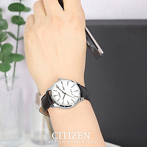 Đồng Hồ Nam Citizen Dây Da NH8350-08B - Mặt Trắng 