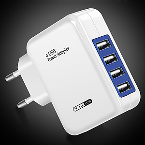 Củ Sạc Nhanh 4 Cổng USB - Hàng chính hãng/ Hàng nhập khẩu