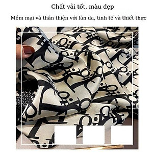 Khăn Lụa Dài Khăn Choàng Lụa Dáng Dài Đi Biển Hot Trend Họa Tiết Thanh Lịch Nhẹ Nhàng Size180x90 Quàng Cổ , Áo Choàng