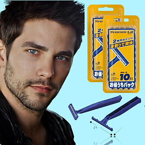 Dao Cạo Râu 2 Lưỡi Kép Kai Razor 00915-10BB2 (Set 10 Cây)